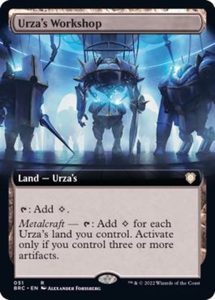 画像1: [EX+](FOIL)(フルアート)ウルザの作業場/Urza's Workshop《英語》【BRC】 (1)