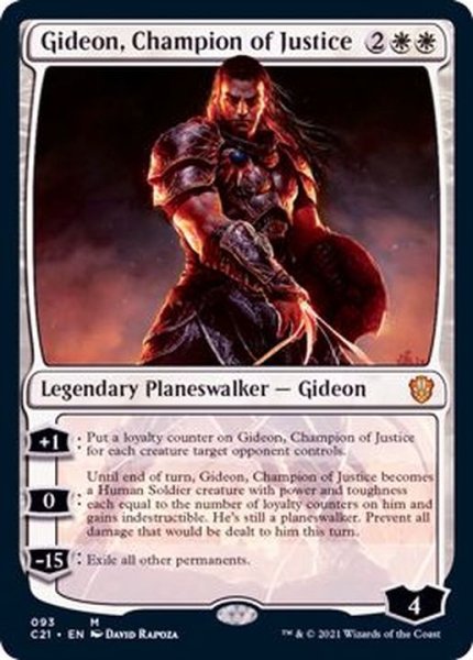 画像1: 正義の勇者ギデオン/Gideon, Champion of Justice《英語》【Commander 2021】 (1)