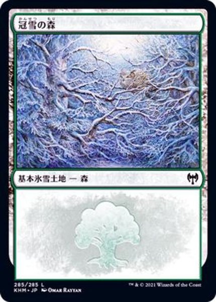 画像1: [EX+](285)冠雪の森/Snow-Covered Forest《日本語》【KHM】 (1)