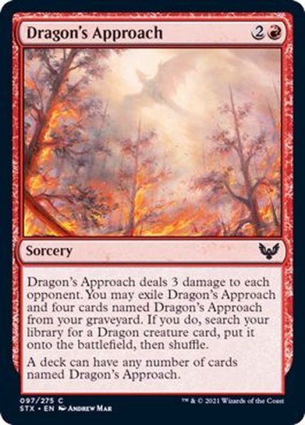 画像1: [EX+](FOIL)ドラゴンの接近/Dragon's Approach《英語》【STX】 (1)