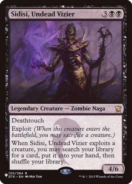 画像1: [EX]アンデッドの大臣、シディシ/Sidisi, Undead Vizier《英語》【Reprint Cards(The List)】 (1)