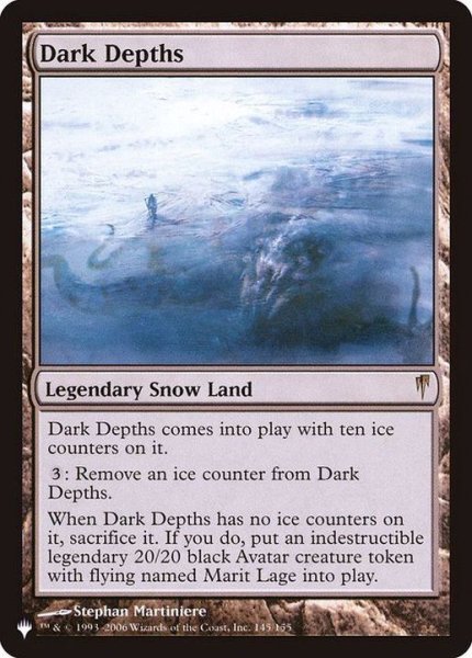 画像1: 暗黒の深部/Dark Depths《英語》【Reprint Cards(The List)】 (1)