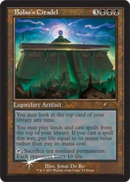 画像1: [EX](FOIL)(旧枠仕様)ボーラスの城塞/Bolas's Citadel《英語》【WPN & Gateway Promos】 (1)