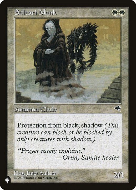 サルタリーの修道士 Soltari Monk 英語 Reprint Cards The List