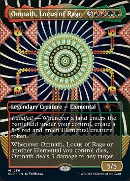 (FOIL)(1256)怒りの座、オムナス/Omnath, Locus of Rage《英語》【SLD】