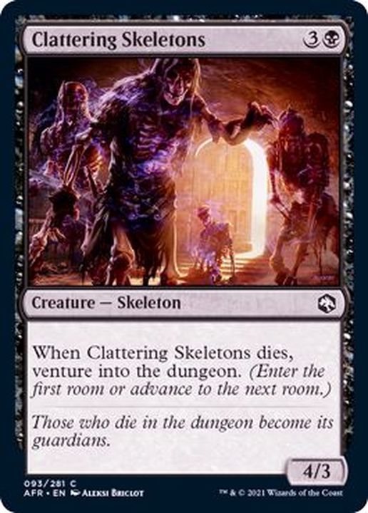 Ex かたつく骸骨 Clattering Skeletons 英語 Afr