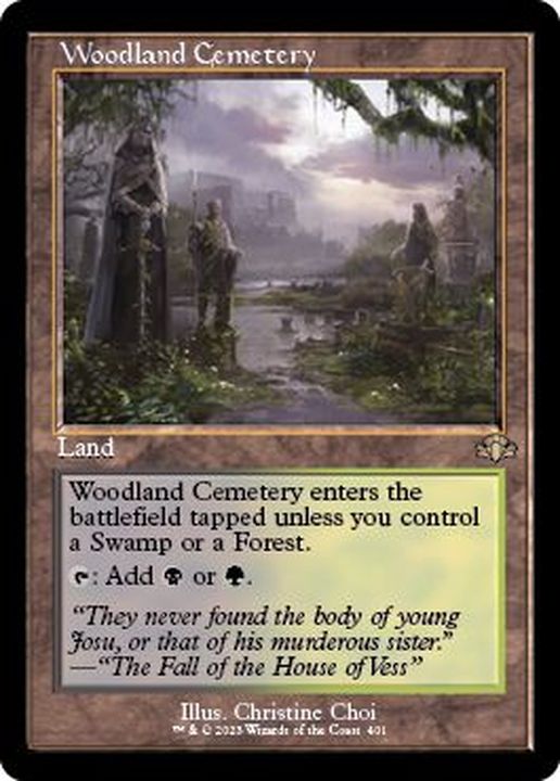 森林の墓地 Woodland Cemetery foil版 4枚セット - マジック：ザ