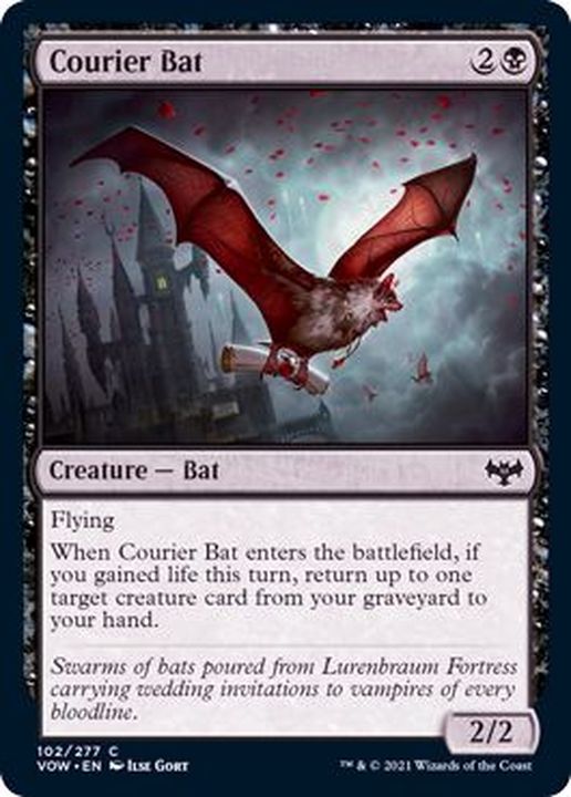 Ex Foil コウモリの急使 Courier Bat 英語 Vow