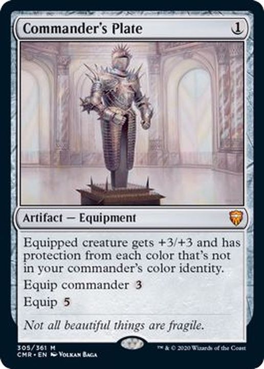 (FOIL)統率者の板金鎧/Commander's Plate《英語》【CMR】