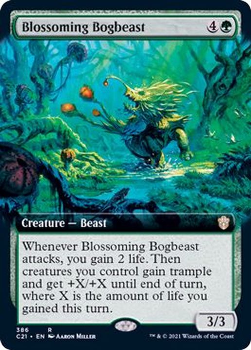 Ex フルアート 花咲く泥獣 Blossoming Bogbeast 英語 Commander 21